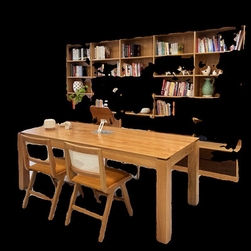 方源木语大板桌红橡木定制.米学习桌.餐桌工作桌