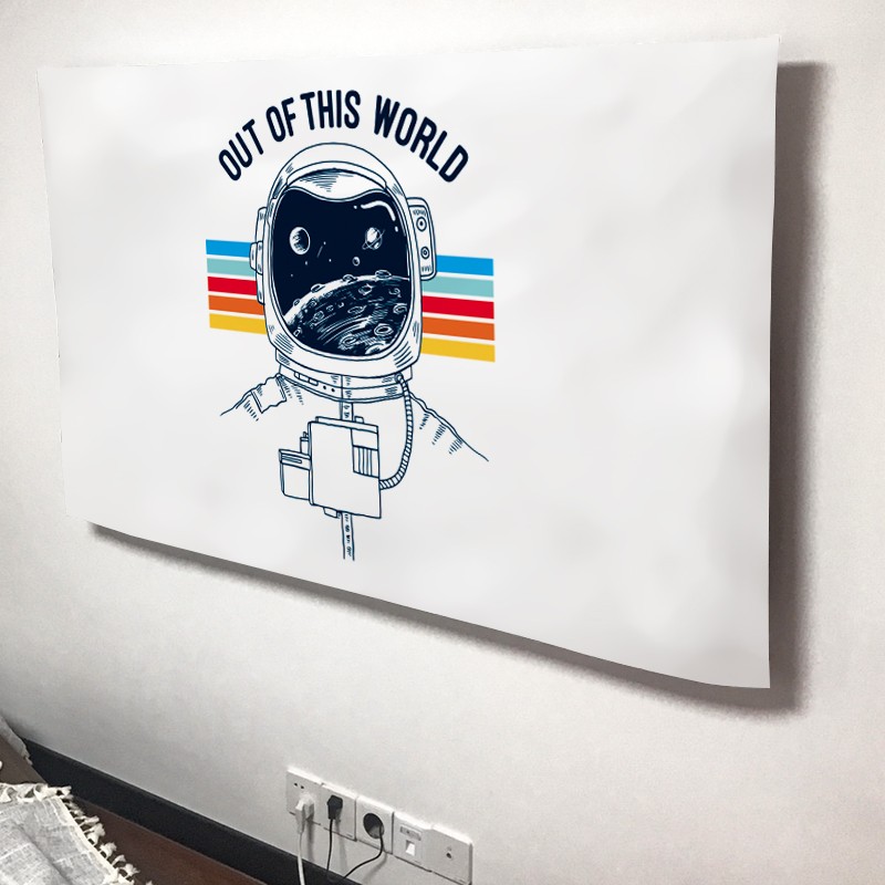 太空星球电视机防尘罩43寸50寸60寸6575英寸家用盖布曲面壁挂通用