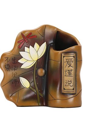 送老师的礼物实用毕业礼品办公桌书房收纳创意小摆件复古陶瓷笔筒