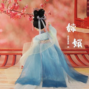 唐人坊绢人中国风古风娃娃手工艺品摆件北非遗产品新品嫦娥人偶