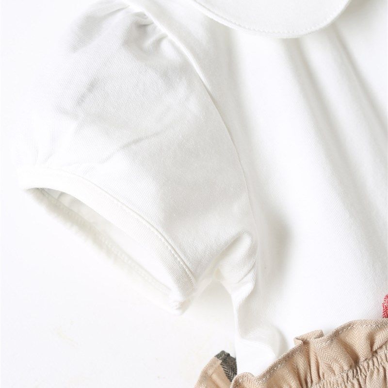 2024夏季新款女童百褶连衣裙中小大儿童纯棉短袖裙宝宝公主洋气装,童装/婴儿装/亲子装,连衣裙,淘宝优惠券,粉丝福利购,淘宝优惠卷