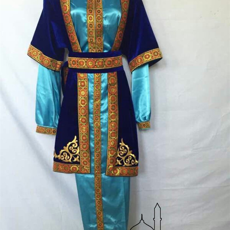 新疆舞蹈服装男士套装长马甲维族舞团体舞广场舞男款晚会表演服