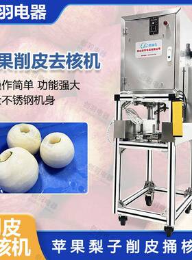 广东厂家直销苹果去皮去核切片机大型酒店全自动苹果仿人工削皮机