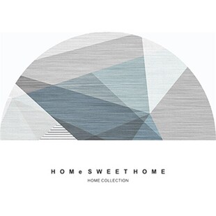 家用入户门口脚踏垫简约半圆进门地垫北欧门厅垫门前地毯防滑垫