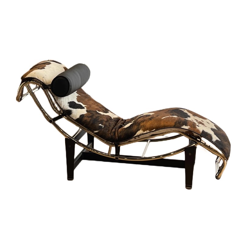 霍客森柯布西耶躺椅lc4不锈钢设计师家用阳台办公室午休椅休闲椅