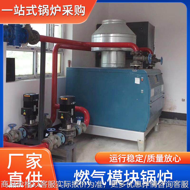 厂家燃气模块炉商用采暖50足浴泳池温室大棚采暖燃气热水锅炉
