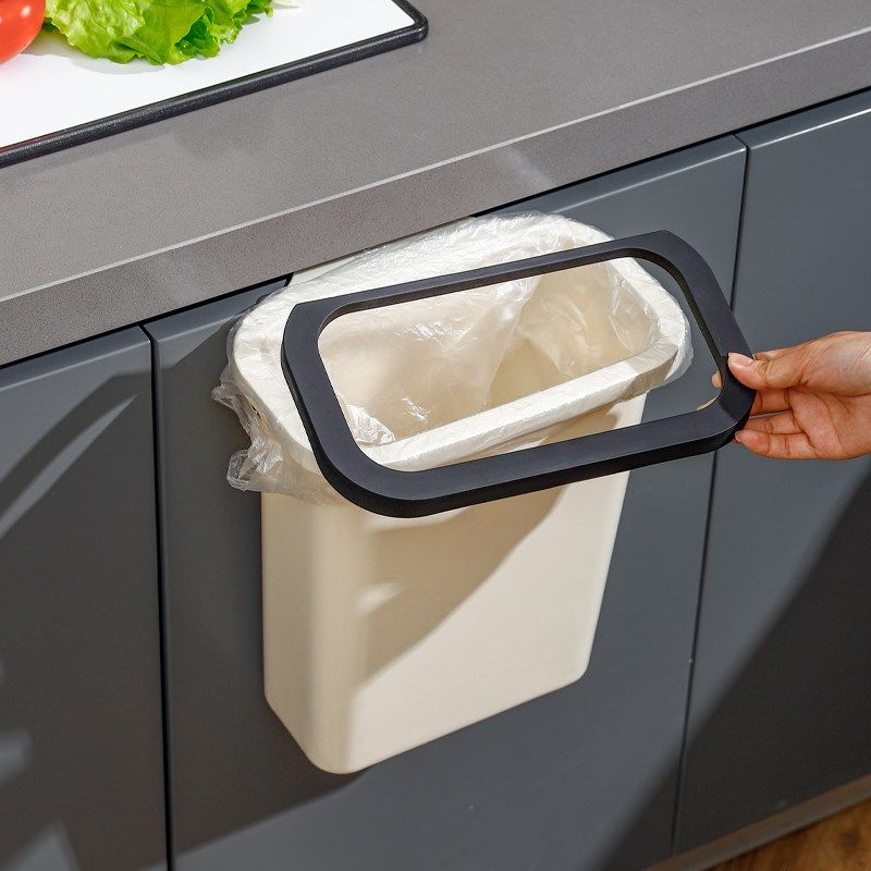 川岛屋厨房垃圾桶壁挂式家用2025新款厨余专用卫生间厕所收纳纸篓