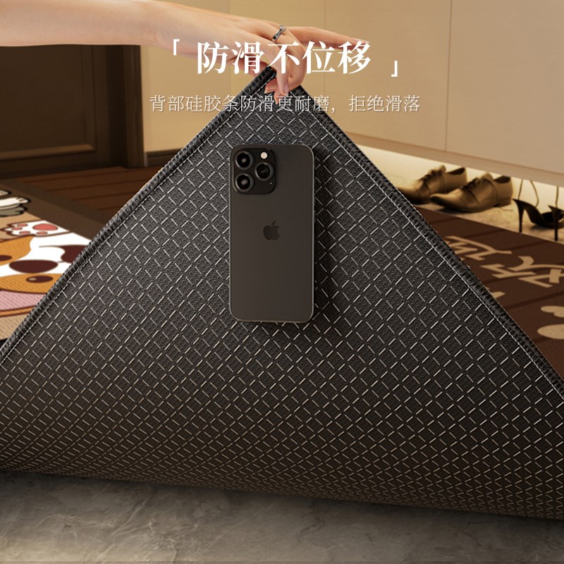 入户门地垫进门地毯门口家用门垫防滑客厅轻奢高级加厚脚垫可裁剪