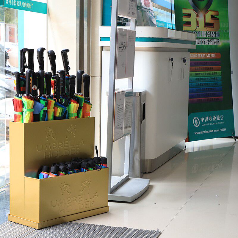 酒店大堂商用雨伞架家用学校雨伞桶创意放伞置物架进门口伞收纳架