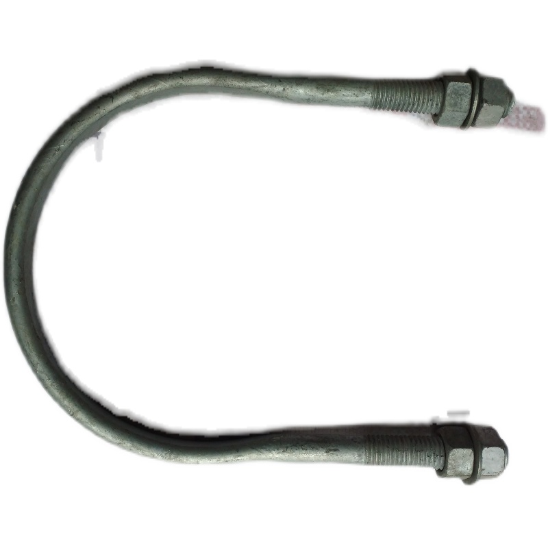 热镀锌U型抱箍电力电线杆承重支架管卡广告牌卡箍M16*130*150-400