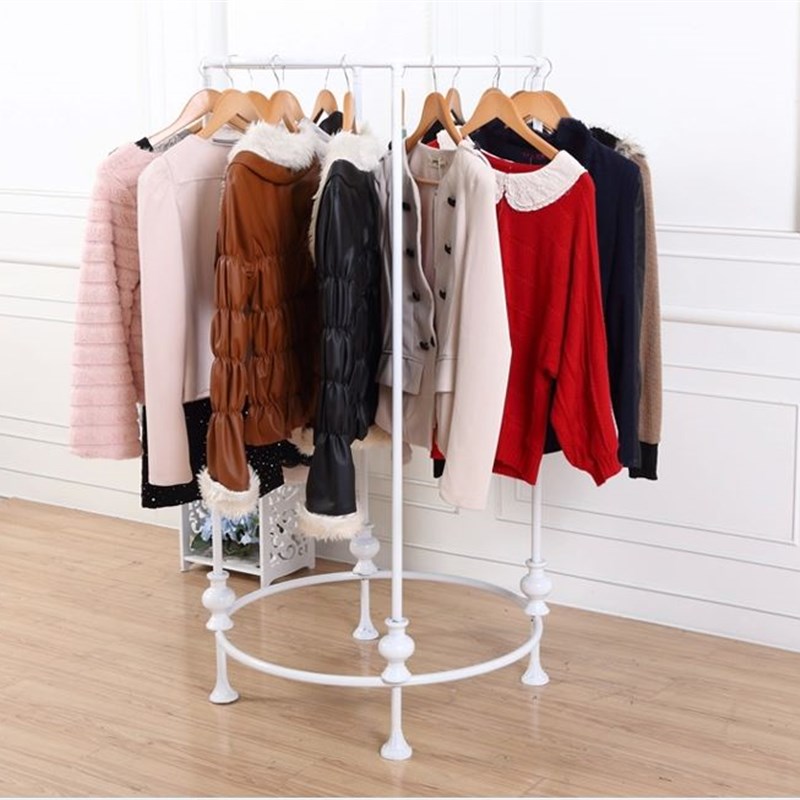 铁艺服装展示架男女装服装店落地中岛架挂衣架货架鞋包展示架包邮