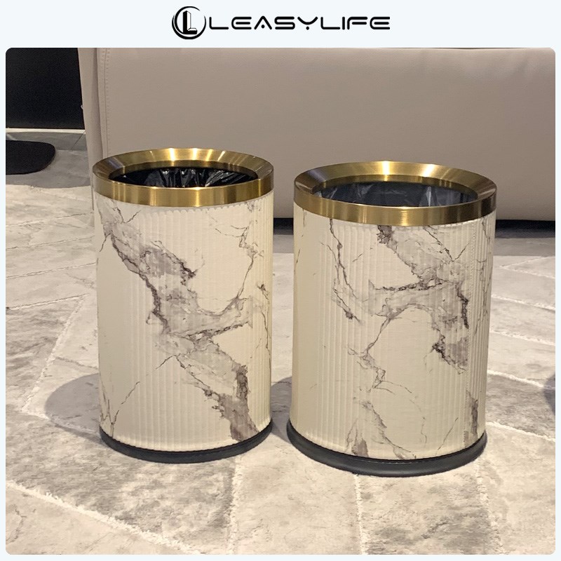 创意卧室垃圾桶高颜值家用客厅厨房新中式卫生间专用办公室卫生桶