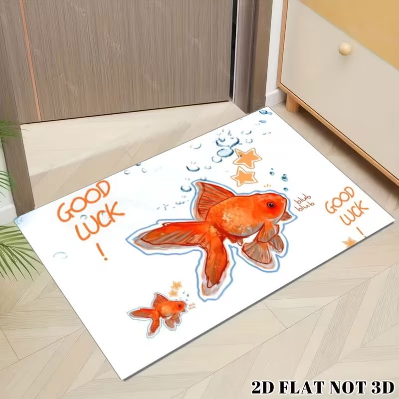 跨境卡通可爱清新仿羊绒地毯地垫客厅书房玄关门垫脚垫防滑耐用垫