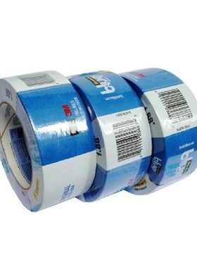 M 9 蓝色美纹纸遮蔽防护固定喷漆胶带D高温打印区域划分