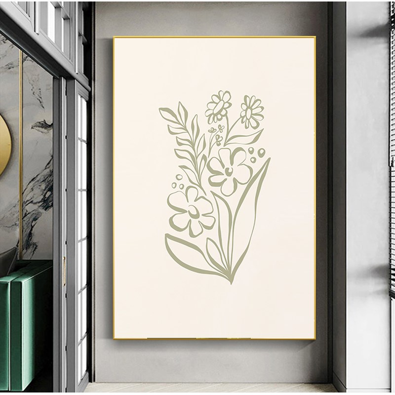 奶油风客厅装饰画小清新抽象餐厅墙面壁画沙发背景墙挂画