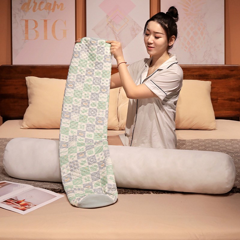 夏季长条枕头卧室抱枕女生睡觉床上夹腿侧睡床头靠垫男生款大靠枕