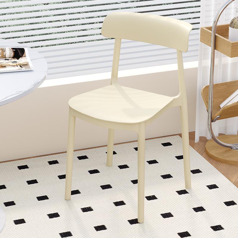 塑料椅子家用加厚饭厅餐桌餐椅舒服久坐商用现代简约凳子靠背北欧
