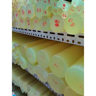 模具橡胶棒实心空心PU棒聚氨酯棒圆柱优力胶棒加工零切牛筋耐磨棒