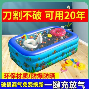 充气游泳池儿童超大号小孩家庭洗澡盆成人宝宝婴儿家用海洋球水池