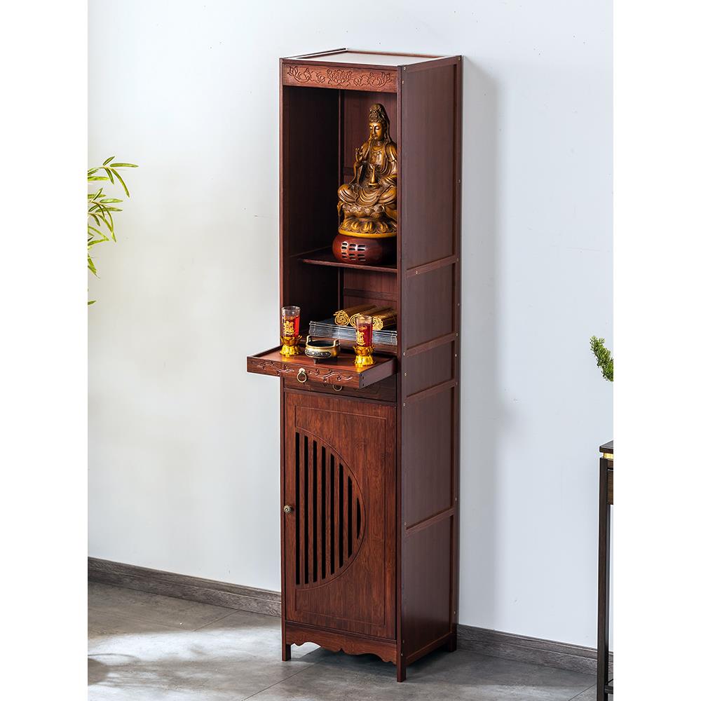 神龛新中式立柜财神爷摆放柜子神台供桌佛台家用现代风格菩萨佛龛