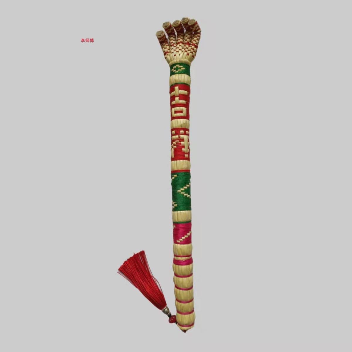 不求人挠痒编织手工老头乐抓背器按摩长纤维包邮装饰草编捶