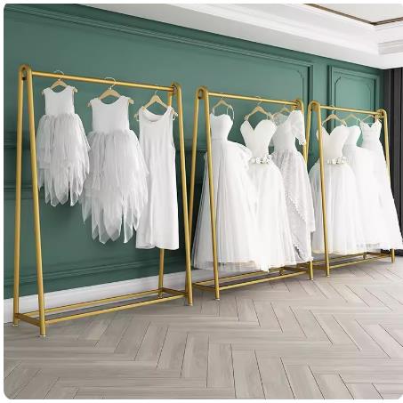 婚纱架子落地式礼服展示架旗袍陈列架铁艺衣服架服装店挂衣架铁艺