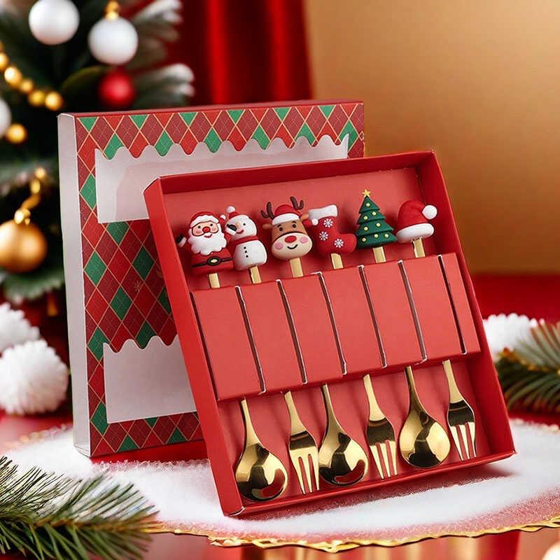 2025新款圣诞节礼物餐具礼盒儿童送朋友伴手礼公司活动纪念小礼品