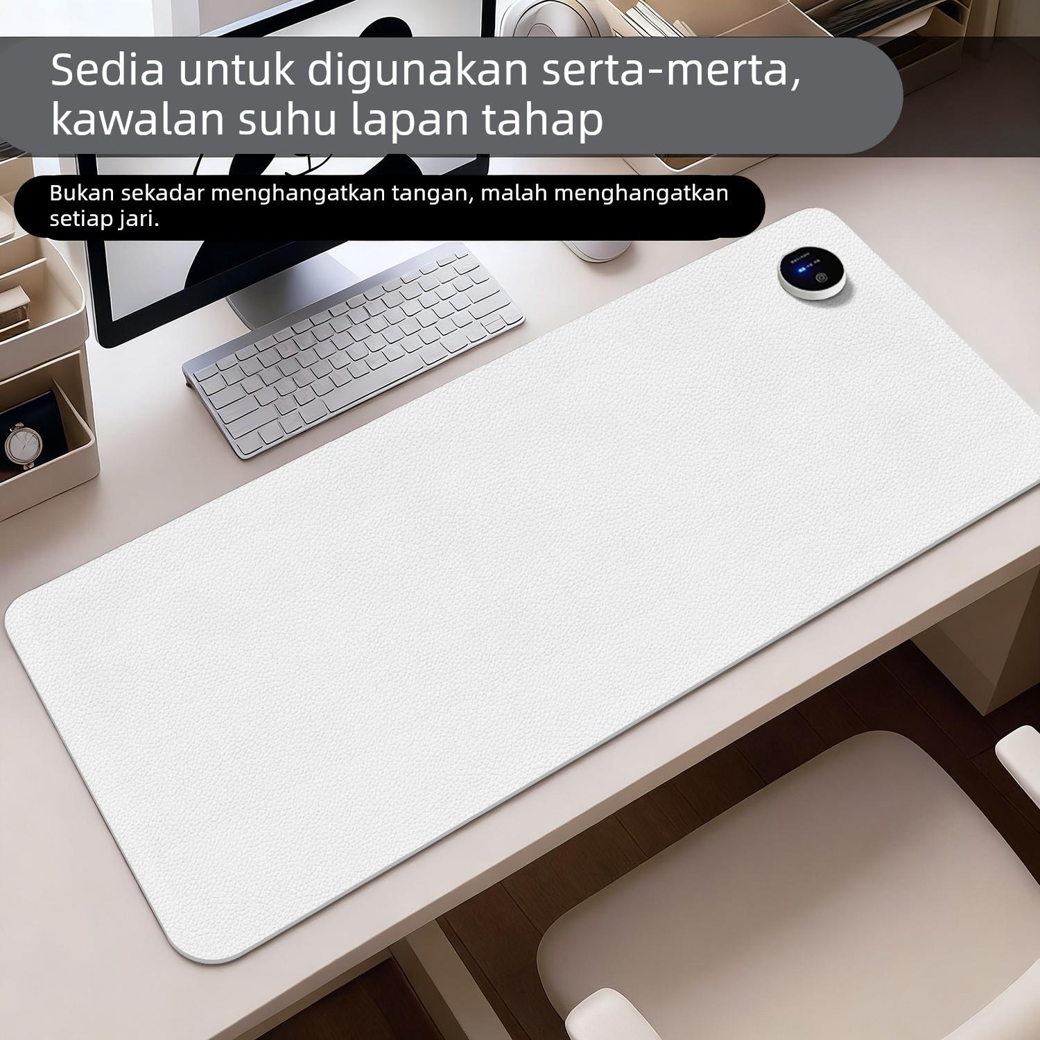 办公室桌面加热鼠标垫女生工位发热暖桌垫桌面冬天加热垫超大暖手