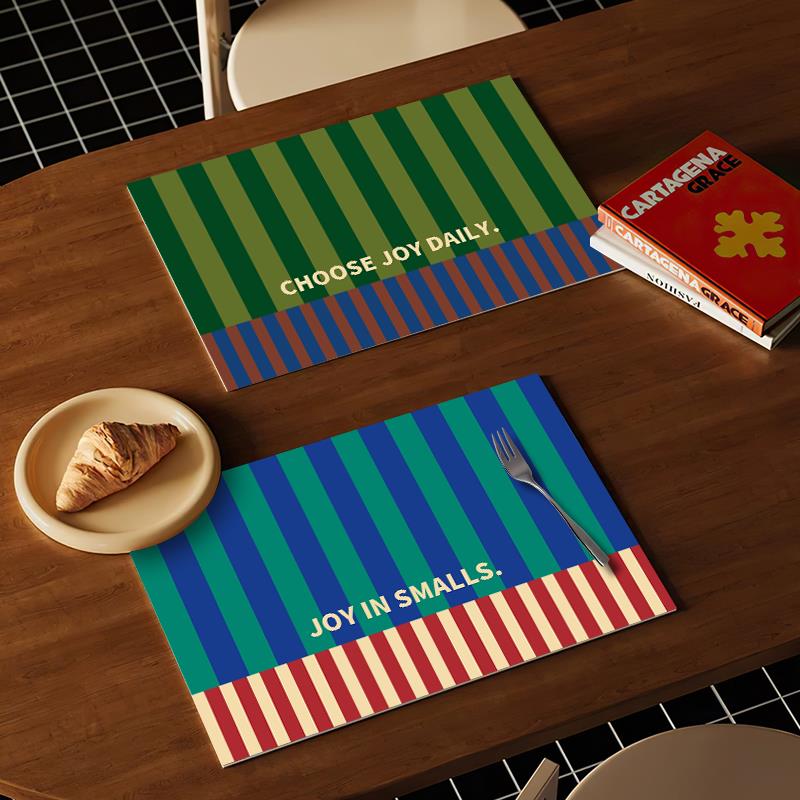 中古桌面餐垫防水防油免洗皮革桌垫小块耐高温隔热垫高级感西餐垫