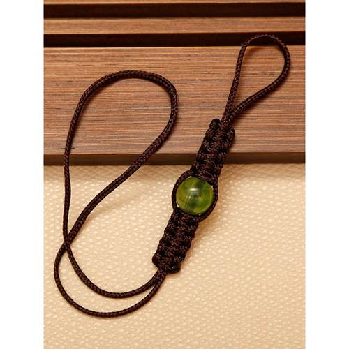 纯手工编织精品紫砂壶绑绳功夫茶茶壶系绳彷玉珠壶盖绳子茶道配件