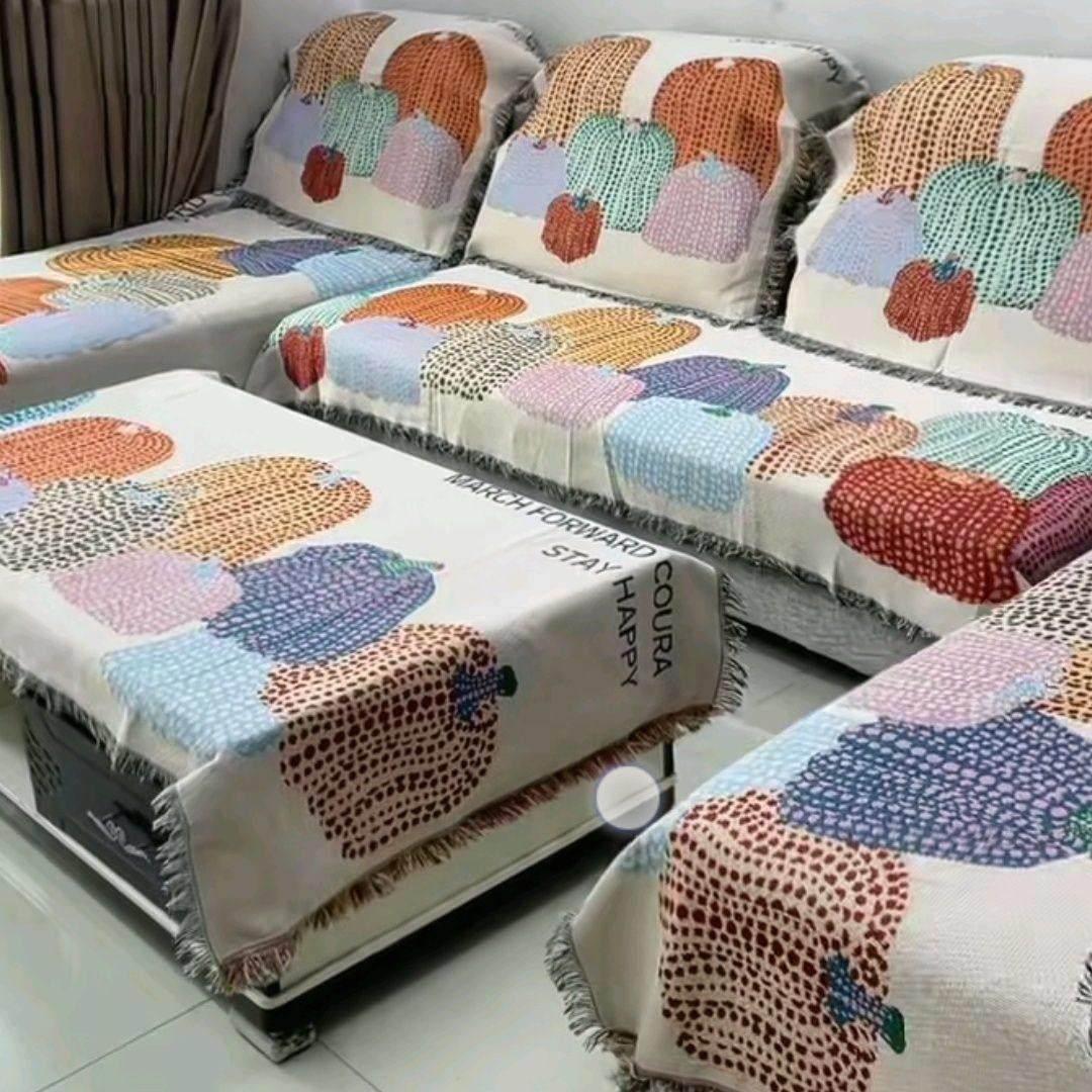 【南瓜沙发巾】棉麻编织沙发巾可机洗水洗,居家布艺,沙发垫,淘宝优惠券,粉丝福利购,淘宝优惠卷