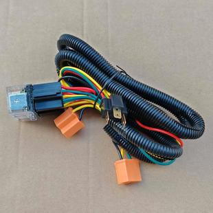 H4汽车大灯增光器12V24V增光线束货车灯光增亮器通用增光组继电器