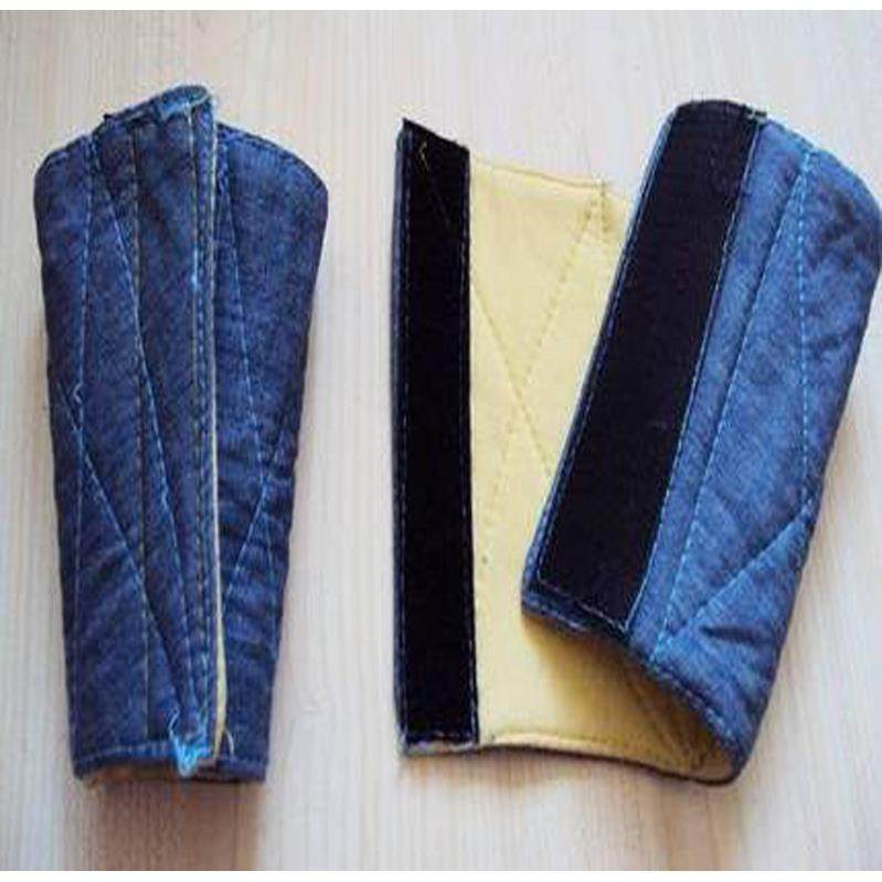 订做劳保护腕加长帆布腕部防护用品玻璃钢铁厂劳动防割保护厚手腕