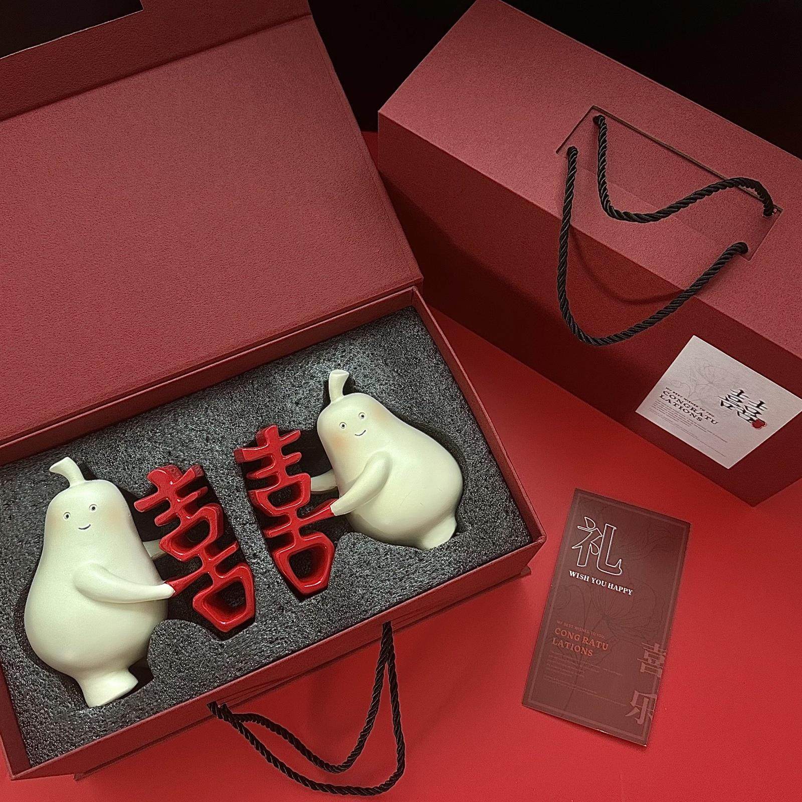 结婚礼物送新人闺蜜生日新婚订婚礼品摆件新娘姐妹伴手礼盒高级感