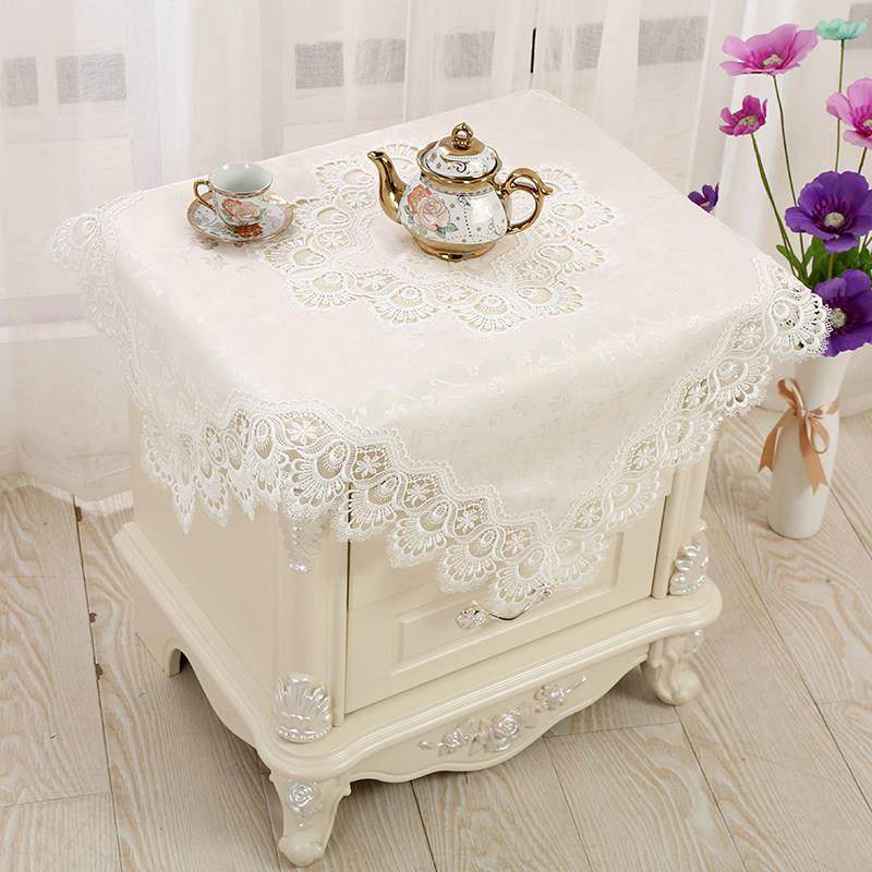 床头柜盖布 欧式蕾丝家电防尘布冰箱多用盖巾空调罩梳妆台方桌布,居家布艺,桌布,淘宝优惠券,粉丝福利购,淘宝优惠卷
