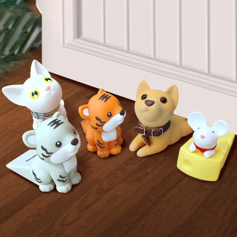 门塞门挡门阻防撞顶门器防风安全门卡固定堵门挡阻门器门楔子卡通