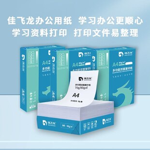 佳飞龙打印纸张加厚整箱纸打印复印资料办公用纸纸白纸草稿纸绘画
