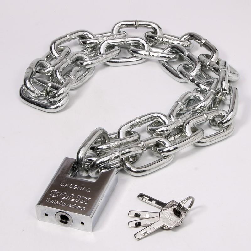 大门链子锁加粗链条锁加长2米链条防盗车锁电动挂锁