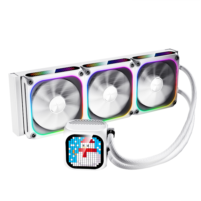 爱国者星璨 魔方30水冷RGB自定义点阵屏幕一体式CPU水冷散热器