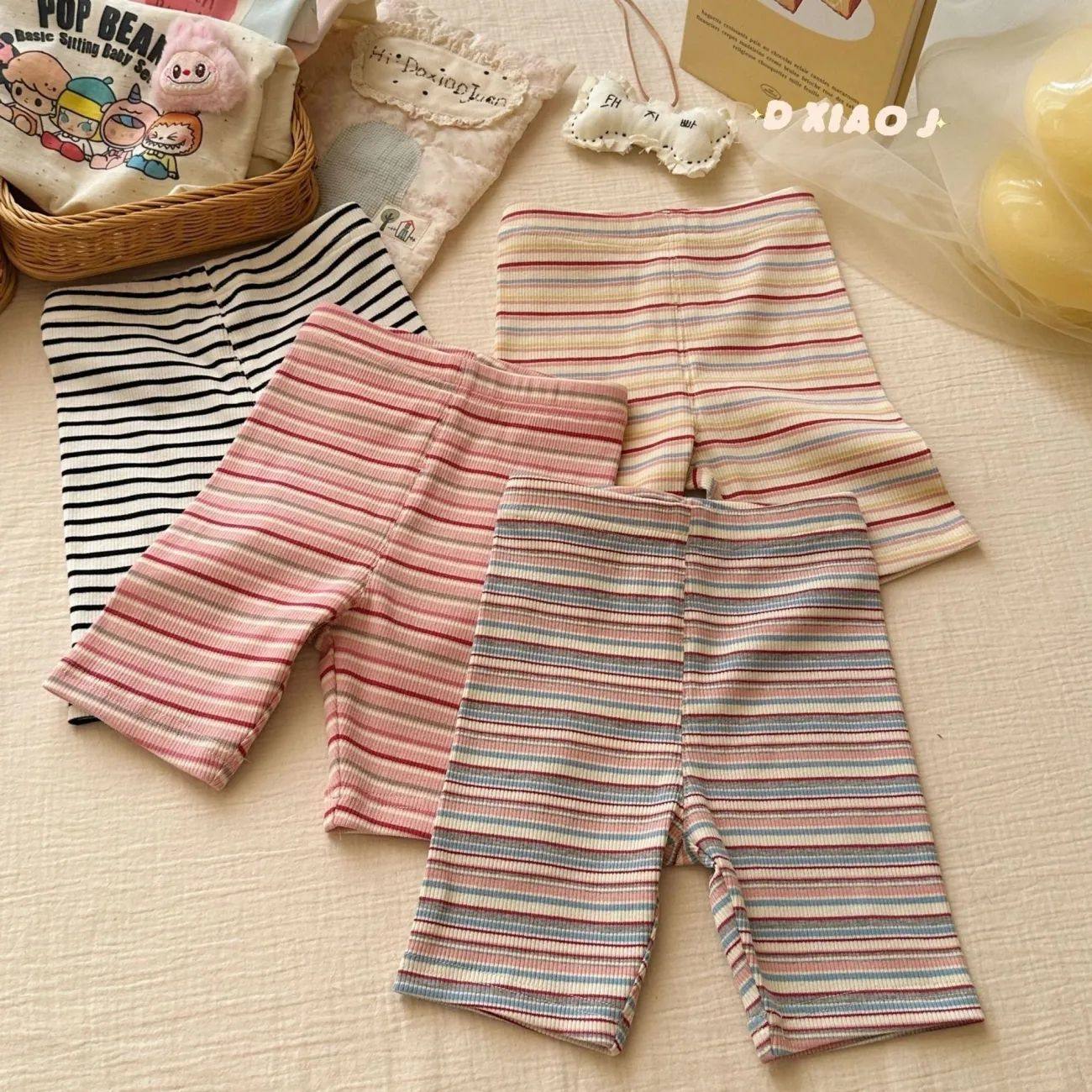 女童春夏弹力骑行裤薄款短裤女宝宝夏季坑条打底裤短裤子儿童装,童装/婴儿装/亲子装,裤子,淘宝优惠券,粉丝福利购,淘宝优惠卷