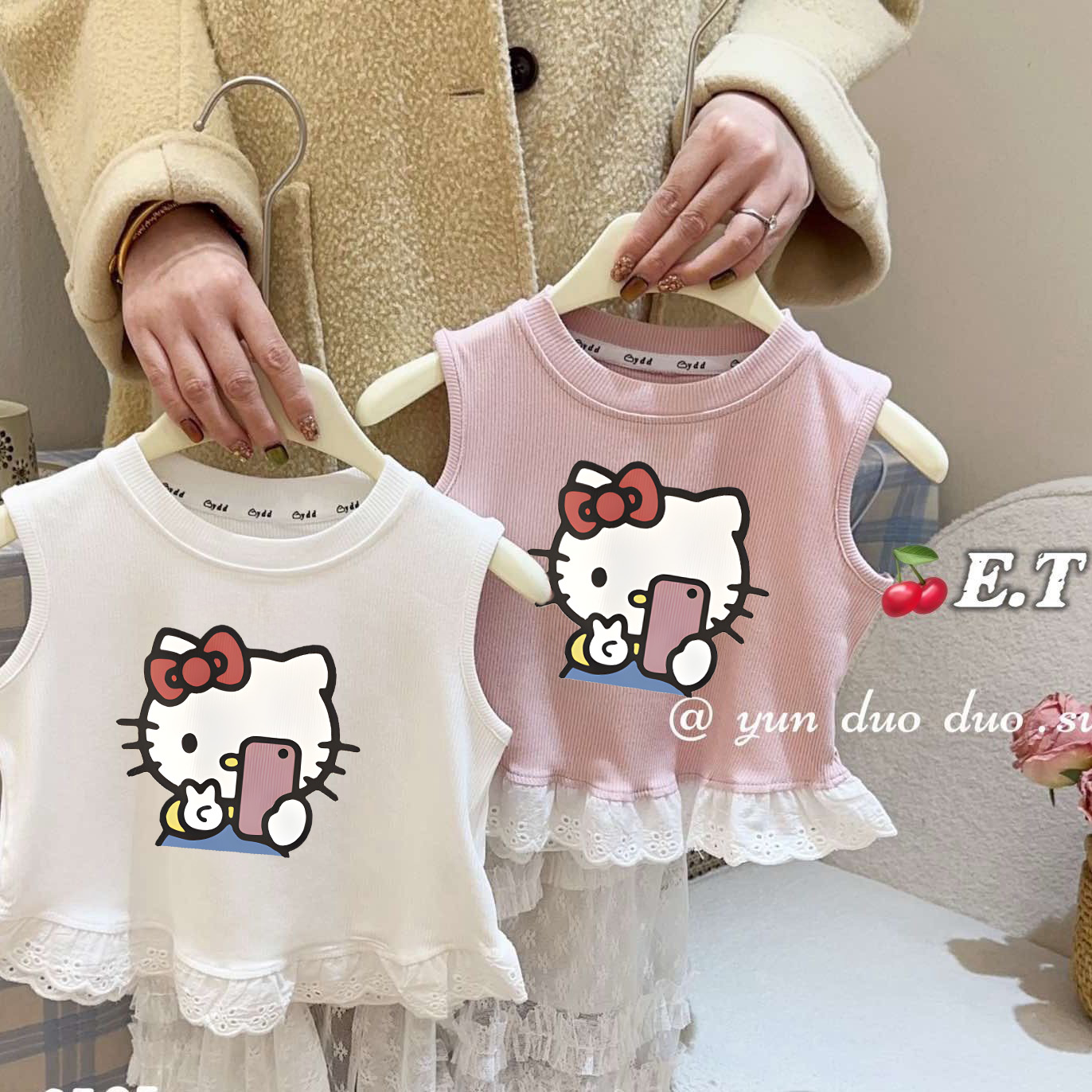 HelloKitty女童背心夏季新款