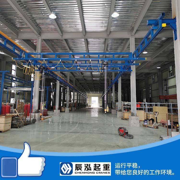 刚性轨道组合型刚性kbk起重机U型轨道滑轮自立式轻轨吊柔性工作站