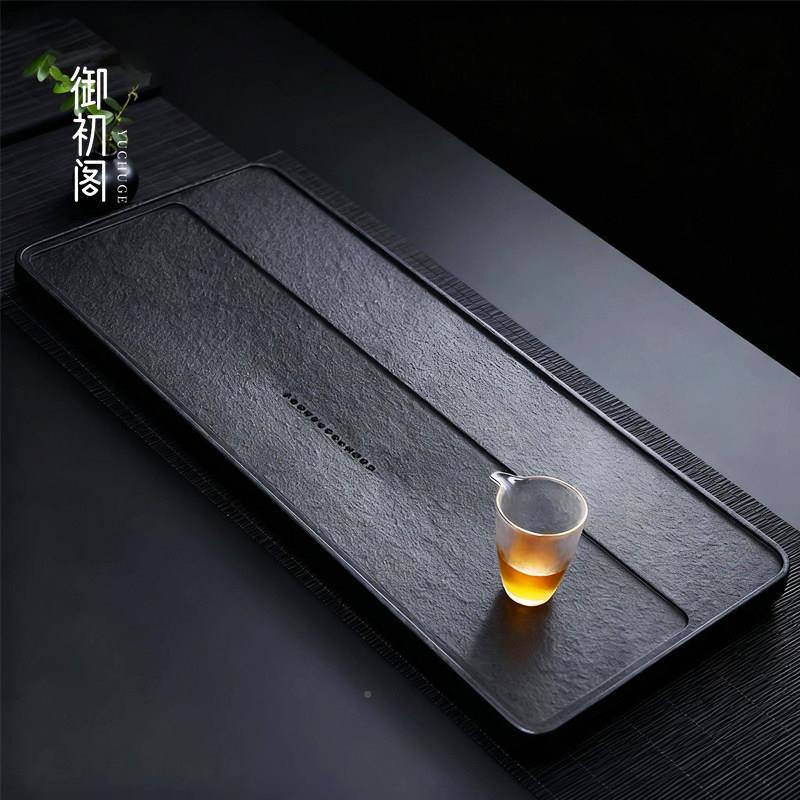 块乌奢金石茶盘家用现代简约石整头茶台石110-不争2材轻205新款