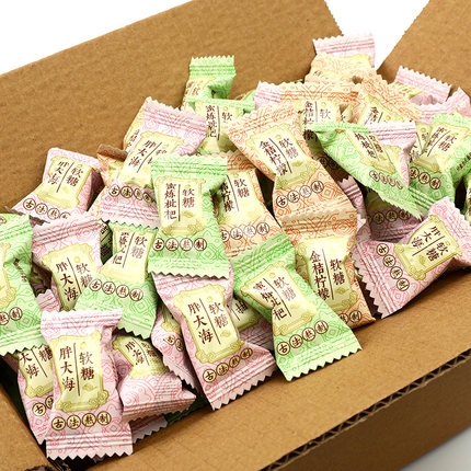 金桔柠檬软糖胖大海蜜炼枇杷薄荷糖润喉糖口气清新糖果零食小茶点