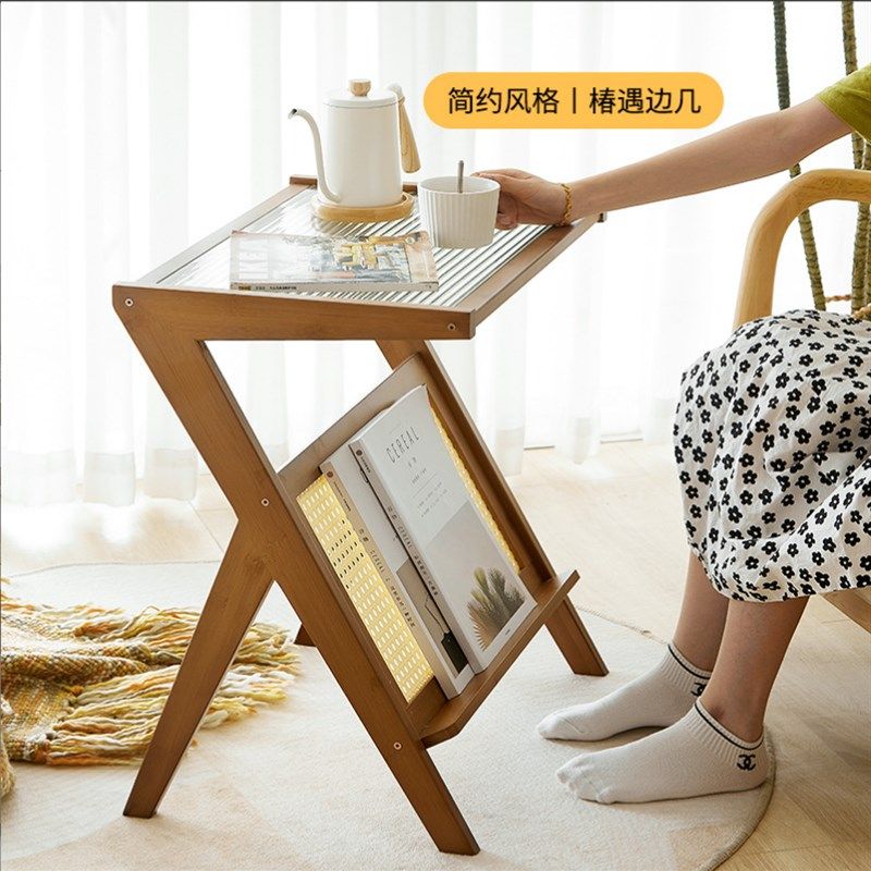 实木阳台小桌子北欧沙发边桌创意茶水桌卧室小茶几名宿咖啡休闲桌