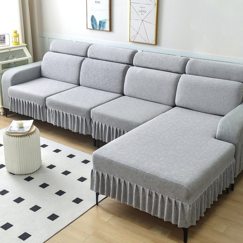 裙边款弹力沙发套罩加厚全包万能套沙发坐垫扶手靠背防尘四季通用,居家布艺,沙发垫,淘宝优惠券,粉丝福利购,淘宝优惠卷