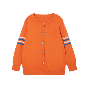 安迪杰克尔男童开衫外套儿童毛衣春秋薄款2023圆领针织衫内搭童装