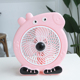 迷你萌宝风扇台扇学生宿舍可爱卡通小风扇床头电风扇大风力鸿运扇