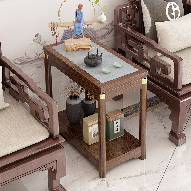 极简长方形轻奢沙发边几边桌侧边柜小户型客厅茶几新中式角几花台