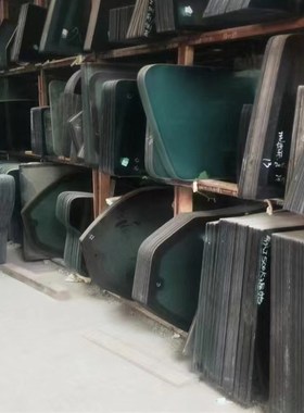 山推SE75-9挖掘机挖机驾驶室钢化玻璃前后挡风左推门下左后天窗